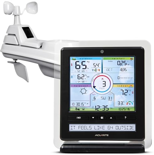 AcuRite Pro Weather Station with PC Connect, Off White Sensor/Color Display