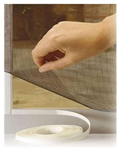 BricoShopping® Mosquito Net Curtain Mosquito Net Adhesive Mosquette Version 2 Veil With Universal Adjustable Tear For Door Window Balcony Camper Anti Insect Mosquitoes Diy (150x180cm, Black)