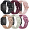 TUCOMO 6 Pack Silikon Armband Kompatibel mit Amazfit Active/Active 2/GTS 4 Mini/GTS 4/GTS 3/GTS 2 Mini/GTS 2e/GTS 2/GTS, Weiches Sport Ersatzband für Amazfit Bip U Pro/Bip 3 Pro/Bip Lite Herren Damen