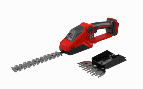 Taille-haie et cisaille à Gazon sans Fil 2 en 1 Compatible avec Milwaukee M18 18V Batterie, 150W Cisaille à arbustes 90° réglable avec 2 Lames pour Couper Les arbustes et l'herbe (sans Batterie)