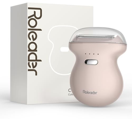 Roleader Mini Rasoio Elettrico Donna, Portatile Depilatore Corpo Donna Formato Da Viaggio, Lady Shaver Ricaricabile Type-C, Impermeabile Wet & Dry, Impugnatura Ergonomica(Skin)