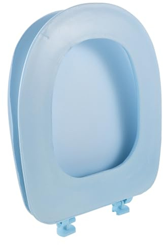 Gatuida Asiento de Inodoro Suave y Grueso con Tapa Desmontable Fácil Instalación Compatible con Inodoros Estándar Color Azul Uso Doméstico y Baño