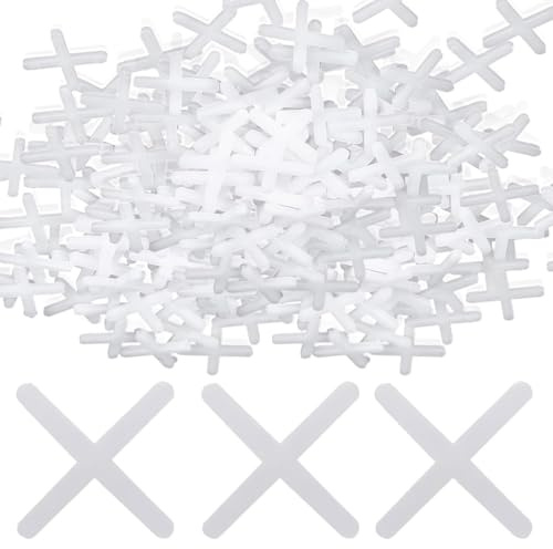 UIEXAY 1000 Pezzi Distanziatori Per Piastrelle, 2Mm Distanziatori A Croce In Plastica Per Autolivellante, Distanziatore Per Piastrelle Per Posizionamento Accurato, Per Piastrelle Da Parete E Pa