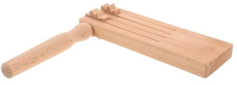 LALADEFIEE Holzratsche Doppelreihe Orff Instrument Musikinstrument Holzspielzeug Montessori Lernspielzeug Musikpädagogik Geräuschemacher für Sportveranstaltungen