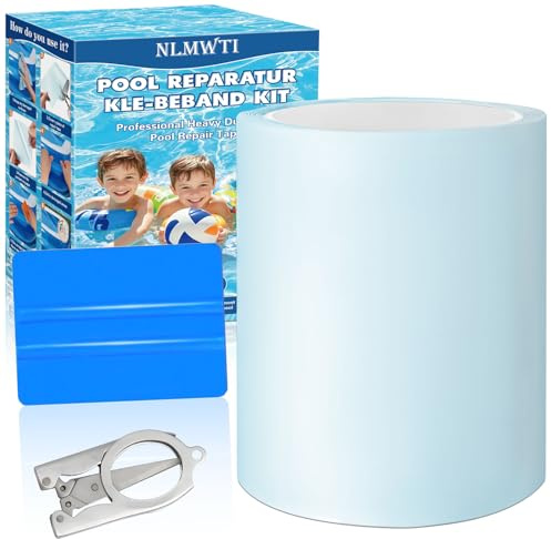 NLMWTI - Kit de reparación de piscina, 10 x 200 cm para piscina o agua (poliuretano termoplástico, incluye spa, inflable, kit de reparación de spa inflable, piscina inflable, spa inflable, colchón