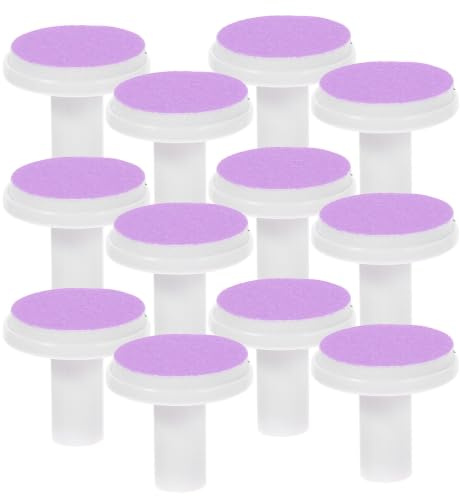 Gatuida 12pcs Têtes de Limes à Ongles pour Bébé en Papier Abrasif et Plastique Léger, Conception Pratique, Accessoires de Remplacement pour Lime à Ongles Électrique, Présent pour Noël