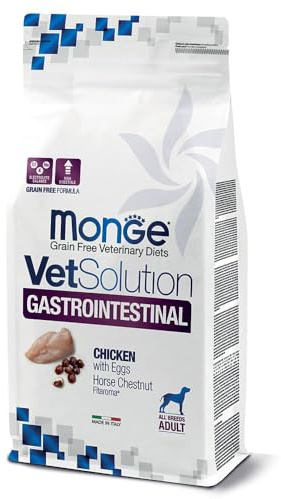 Monge VetSolution Gastrointestinal Adult Chicken with Eggs - Pollo con Uova per Cani - Confezione da 12 Kg