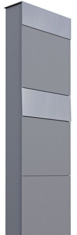 Brevlådor, design brevlåda The Box for Two Grey Metallic/rostfritt stål – Bravios