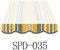 Home & Trends Markisen Volant Markisenbespannung Ersatzstoffe Polyester Maße 3 x 0.23 m 24 Markisenstoffen fertig genäht mit Bordeux (SPD035)