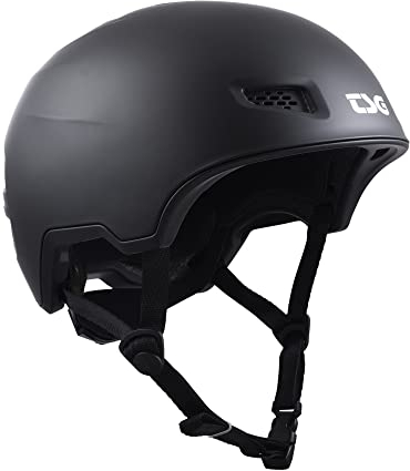 TSG All Terrain Solid Color Helm Sk8/Trott/Fahrrad/Wake/Ski/Schnee, Satin Black, X-Large
