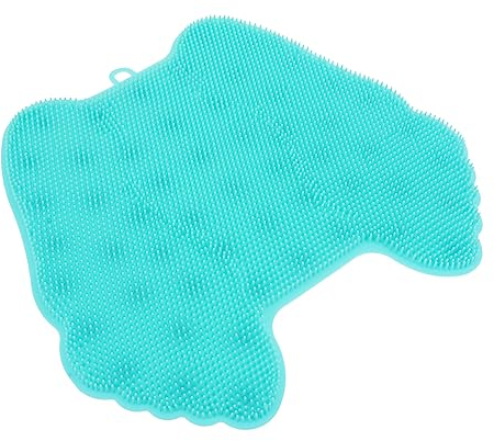 minkissy 1stk Fußbürste Aus Silikon Fußreiniger Massagematte Fußmassagegerät Scrubber Fußreiniger Für Die Badezimmerdusche Fußbürstenreiniger Fußpflege Fußbad Rutschfeste Bürste Kieselgel