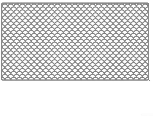HpLive Tapis d'évier en silicone 76 x 40 cm - Grande protection antidérapante - Résistant à la chaleur - Pour évier de cuisine - Découpable - Gris
