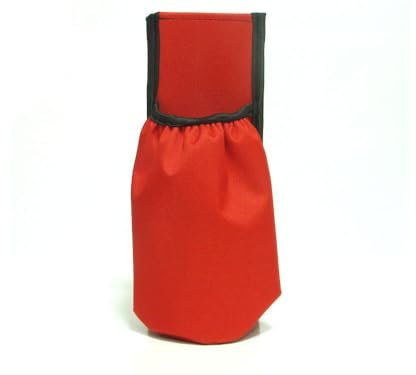 notlok Safety Work - Borsa per estintore da 1kg con Fissaggio a Strappo – Supporto estintore per Auto, Veicoli, Camper & Caravan, Rosso