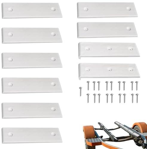 Glissière pour remorque de Bateau – 26 cm – Ender de couchette de remorque de 26 cm, Installation de sécurité | ABS Robuste pour remorques avec laqué, Tapis Coulissant pour Le Lancement du