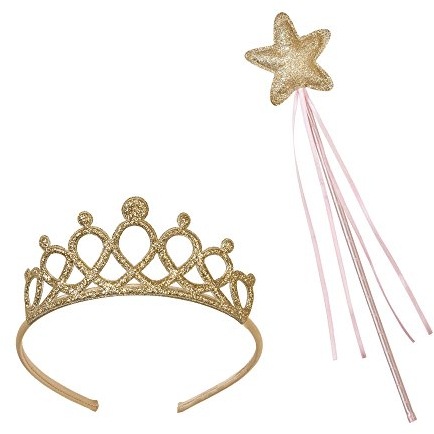 Talking Tables Set de Diademe et Baguette Magique Accessoires De Deguisement | Ideal Pour un Anniversaire ou une Fete d'Enfant