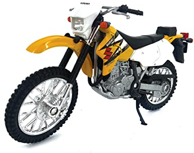 Welly Die Cast Motorcycle Yellow Suzuki DR-Z400S, 1:18 Scale
