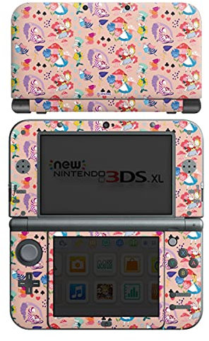 Skin kompatibel mit Nintendo New 3DS XL Folie Sticker Disney Alice im Wunderland Muster