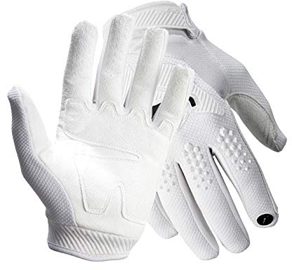 LIANYG Gants de cyclisme, gants de moto, gants de motocross, motocross, moto, course de moto, VTT, hommes et femmes, gants de vélo (couleur : 2 pièces, blanc, taille : L)