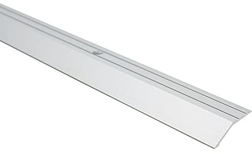 Effector Übergangsleiste zum Schrauben, 90 cm, 39x10 mm, Silber, Übergangsprofil Höhenausgleich, Eloxiertes Aluminium Winkelprofil, Gelocht, Abschlussprofil
