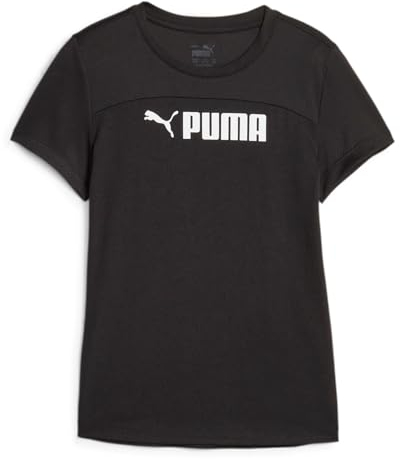 PUMA Mädchen Fit Tee G Hemd, Schwarz, 176