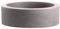 NICOLI VASO ROTONDO ECHO SMALL IN RESINA PER INTERNO ED ESTERNO DIAMETRO CM 25 X12 h CM 30 X14 h (Ø 25x12 cm, Cenere)