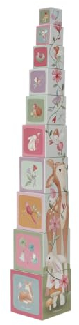 Little Dutch 7339 Stapelwürfel Stapelturm - Fairy Garden rosa
