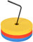 Dokeno Markierungsscheiben 24er Set inkl. Halter - Robuste Fußball Trainingshütchen, Bodenmarkierung, Floormarker für Indoor & Outdoor-Training, Spielfeldmarkierung und Dribbling Übungen(Ø 15CM)