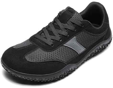 Meik Mangni Unisex Barefoot minimalistiska sneakers herr dam lätta barfotaskor breda andningsbara och halkfria löparskor, storlekar: 36–46 EU