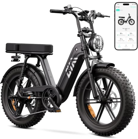 TST Bicicleta Eléctrica 20 Neumáticos Anchos E-Bike con Batería Extraíble 48V 15AH, Motor 250W, Autonomía 60km, Cuadro Paso Bajo, Suspensión, Pantalla LCD - Ideal Adultos Desplazamientos y Off-Road
