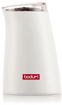 Bodum C-Mill Electric Blade Coffee and Spice Grinder, Stainless Steel Blade, White