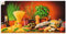 ARTland Wanddeko Wandtattoo selbstklebende Vinylfolie 150x75 cm Toskana Italien Dolce Vita Pasta Gemüse Kräuter Gewürze Mediterran S7SM