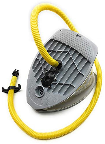 Seamax 9L Foot Pump with Double Chambers, High Volume and High Pressure, Max 15 PSI for Inflatable Boat and SUP