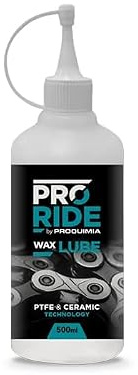 Wax Lube - Lubricante cadena bicicleta - Lubricante en cera - PTFE & Ceramic Tecnology - 500 ml, Blanco