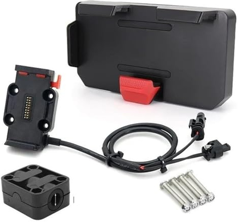 PVPTNTUVLD For B&MW R1250GS For ADV R1200GS Motorcycle Phone Navigation Bracket Power Supply Wireless Charing 12mm / 16mm / 22mm Roll Bar Base Gps Navigation Bracket