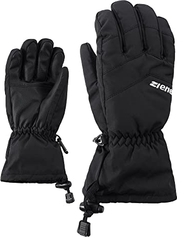 Ziener Kinder LETT AS glove junior Ski-Handschuhe / Wintersport | wasserdicht atmungsaktiv, black, 7,5