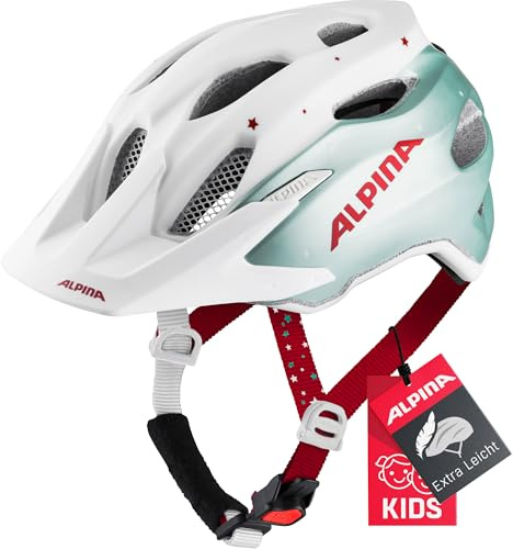 ALPINA Unisex - Niños, Carapax JR. Casco de Bicicleta, Pistachio-Cherry Matt, 51-56 cm