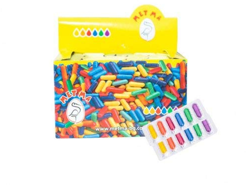 6 Kapseln Farbfarbe zum Dekorieren Malen Bunte Kunst Ostereier - Rot, Grün, Orange, Blau, Gelb, Lila Farben