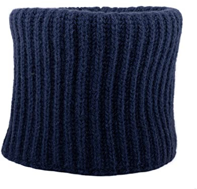 Cappello Scaldacollo 30% Cashmere 70% Lana Merinos Invernale Uomo Donna (Blu Scuro)