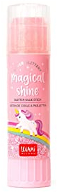 Legami - Klebestift mit Glitzer, Kleber zum Basteln und Basteln, 15 g, Glitzer Pink