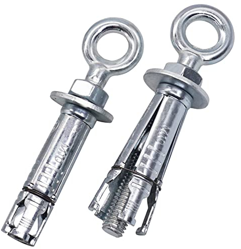 SKIR'CO (2 Stück) Augbolzen-Schildanker M10, Spreizdübel, Ankerbolzen, Betonanker, Bolzenanker