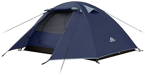 Forceatt Tente 2 Personnes Camping, 4 Saison Imperméable Anti UV, Tente Ultra Legere Facile Dôme Double Couchepour Pique-Nique, Randonnée, Trekking, Camping