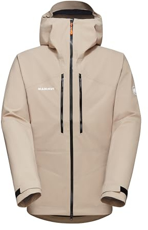 Mammut Taiss HS - Giacca con cappuccio da uomo, Savannah-nero, XL