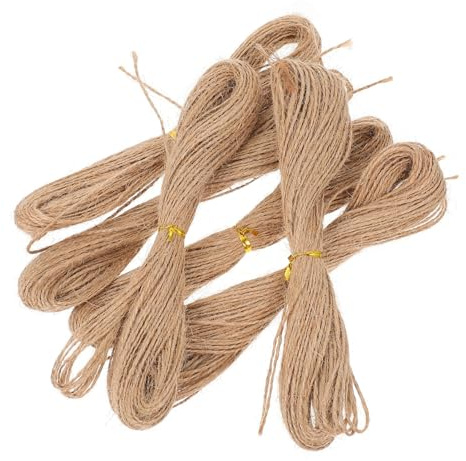 Homoyoyo 6 Pezzi Corda Di Spago Per Etichette Regalo Spago Di Iuta Artigianale Spago Di Iuta Intrecciato Arredamento Macramè Spago Di Iuta Artistico Pacco Regalo Filo Di Cotone