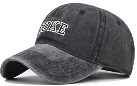 GLPMZANB Klassische Retro Baseball Cap Duke Trucker Cap Herren Outdoor Hut, Schwarz , 58
