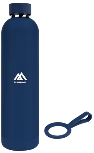 Flintronic Borraccia Termica, 750ml Borraccia, Bottiglia Termica, Bottiglia Acqua in Acciaio Inox, Borracce Senza Perdite, Borraccia Acciaio Inox Senza BPA per Viaggi Scuola Sport Campeggio