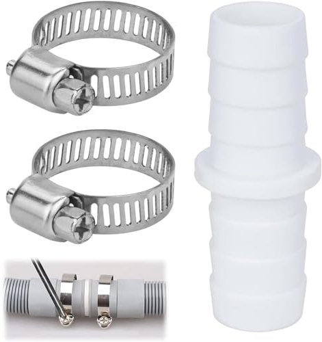 YXL Washing Machine Waste Pipe Connector with Clips, Waste Pipe Extension Attachment Proof for Washing Machine Dishwasher Outlet Drain Hose