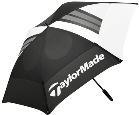 TaylorMade Parapluie Golf Tour à double baldaquin de 68 po