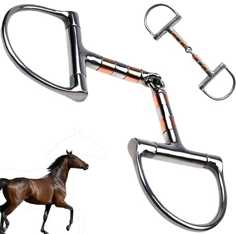 Rostfritt stål och koppar - D-ringbett med rullmunstycke for långvarig användning och kommunikation