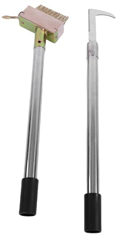 SUNGOOYUE Kit de Herramientas para Desmalezar Grietas con Ajustable, Cepillo Eficiente para Eliminar Musgo para Espacios Al Aire Libre