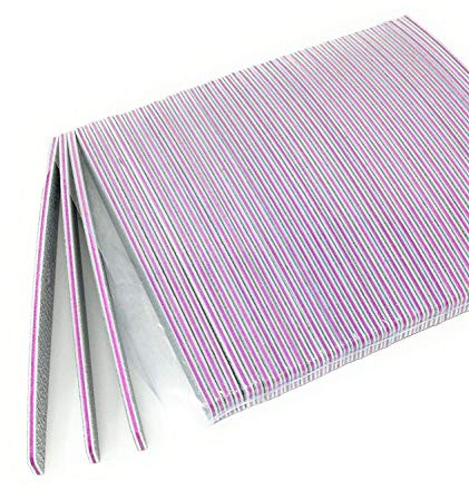 SLS SHOP 100 Lime A Mezza Luna Bilaterale Grana 100/180 Per Ricostruzione Unghie Nail Art